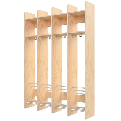 Bear wardrobe, wall-mounted without bench