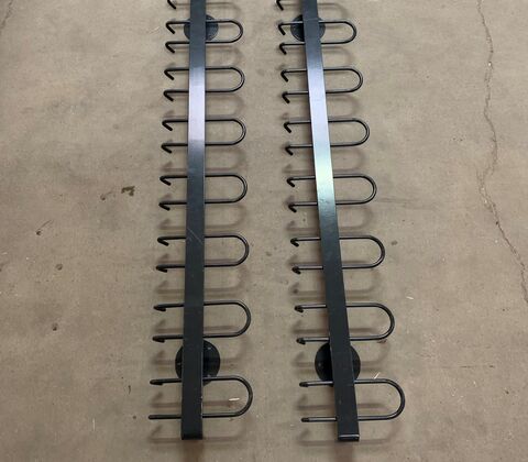 Knagerækker 2 stk,  2. Sort. SPAR 35 % 