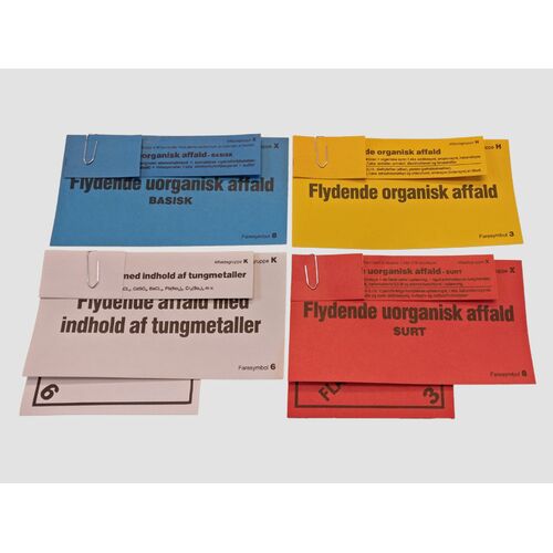 Label set for chemical drums