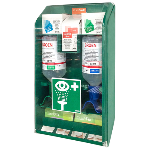 First Aid Cabinet: First aid for both eyes simultaneously