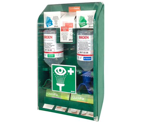 First Aid Cabinet: First aid for both eyes simultaneously