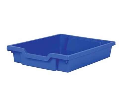 Plastic tray, Blue, Gratnell 75mm for system cart