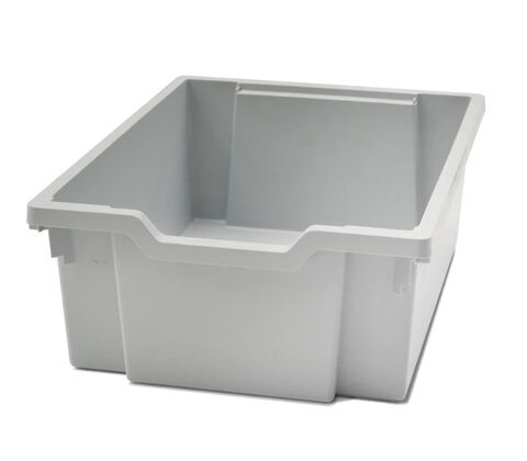 Plastic tray, Gray, Gratnell 150mm for system cart