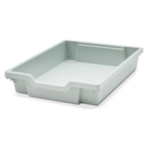 Plastic tray, Gray, Gratnell 75mm for system cart