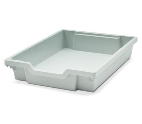 Plastic tray, Gray, Gratnell 75mm for system cart