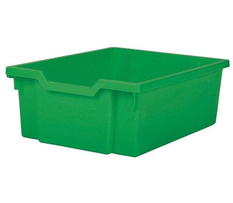 Plastic tray, Green, Gratnell 150mm for system cart