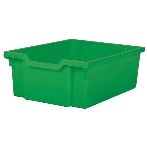 Plastic tray, Green, Gratnell 150mm for system cart