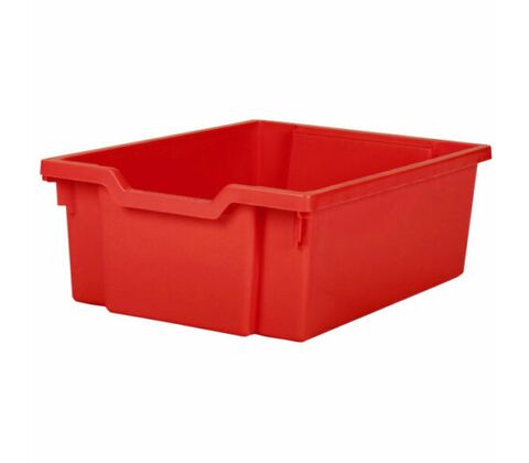 Plastic tray, Red, Gratnell 150mm for system cart