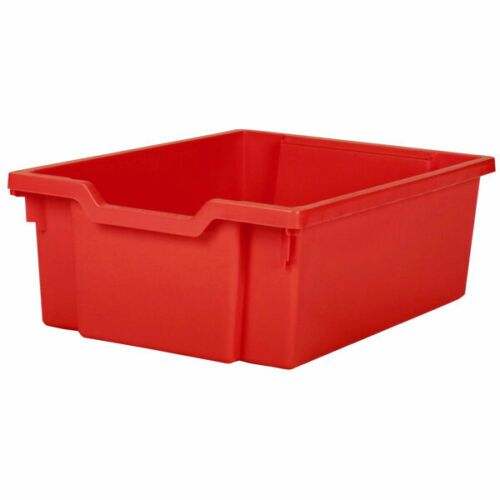 Plastic tray, Red, Gratnell 150mm for system cart