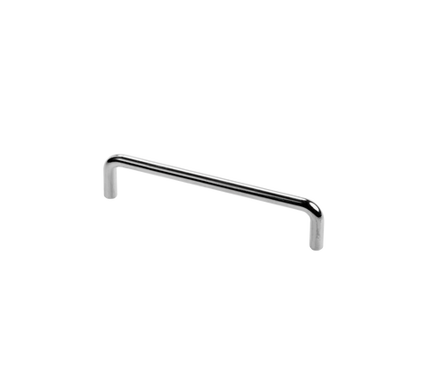 Bracket handle, silver, L160mm, without rosettes, Ø10mm