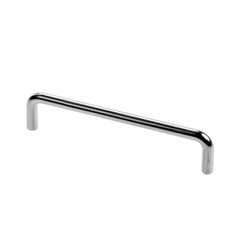 Bøjlegreb JEBJERG, blank, L160mm, m/rosetter, Ø10mm