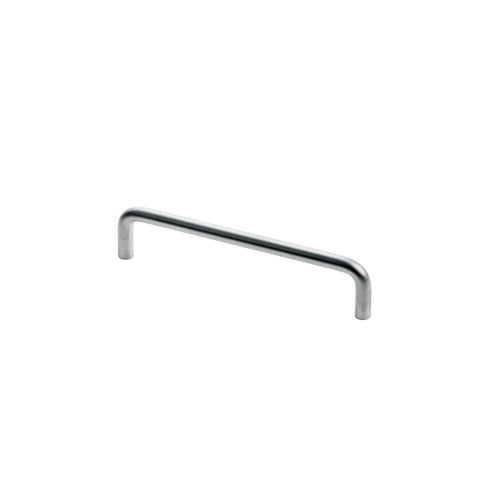 Bracket handle, silver, L160mm, with rosettes, Ø10mm