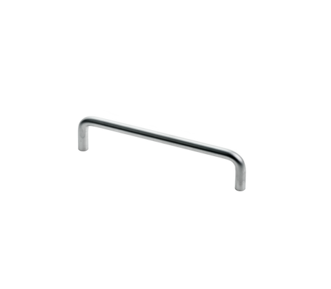 Bracket handle, silver, L160mm, with rosettes, Ø10mm