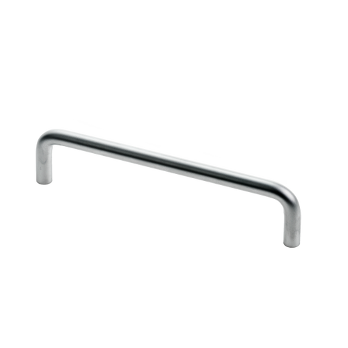 Bøjlegreb JEBJERG, silver, L160mm, m/rosetter, Ø10mm