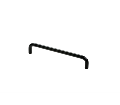 Bracket handle, black, L160mm, without rosettes, Ø10mm