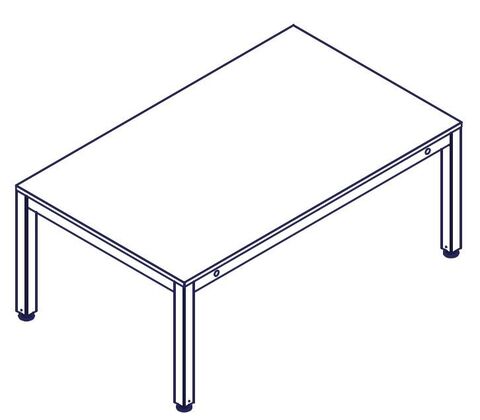 Bord 4Single complete BADSTED electric 165x100cm