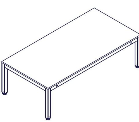 Bord 4Single complete BADSTED electric 200x100cm