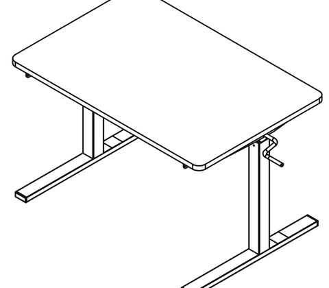 Ergo bord type A BODAL, 90x60 cm