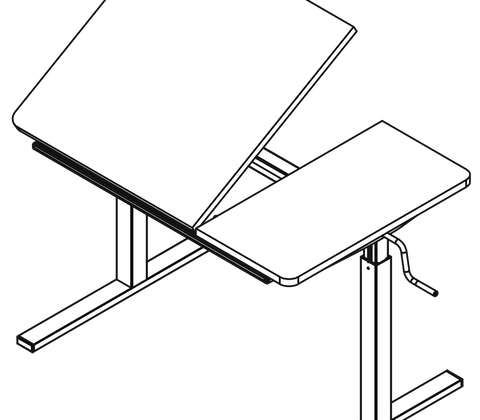 Ergo bord type D BODAL, 90x60 cm