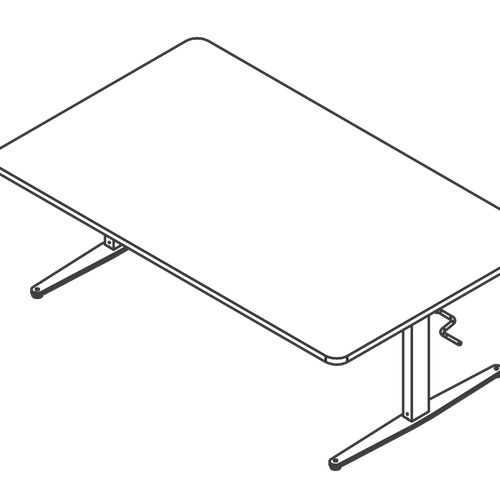 Ergo Gruppebord BUERUP 165x100 cm