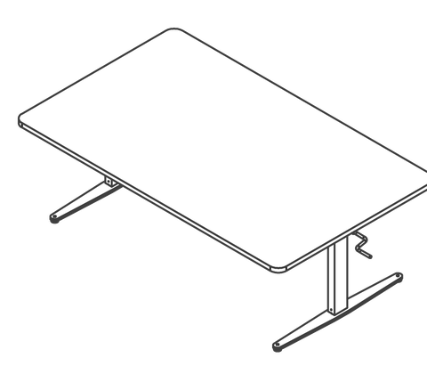 Ergo Gruppebord BUERUP 165x100 cm