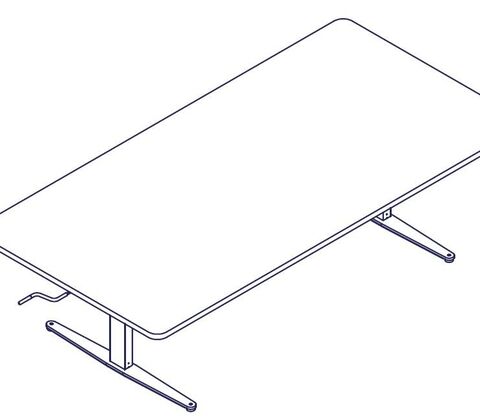 Ergo Gruppebord BUERUP 165x100 cm
