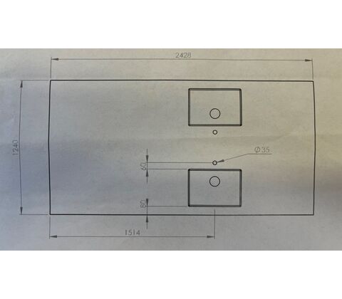 Steel countertops with sinks - SAVE 50 %